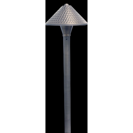 AREA LIGHT, SOLID COPPER, G4 JC BI-PIN 12V/35W MAX, COPPER, 3 FT. CABLE & NON-METALLIC SPIKE